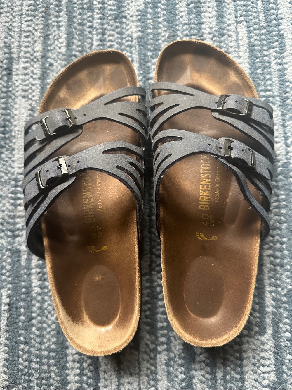 Birkenstock Women's Navy Granada Sandals